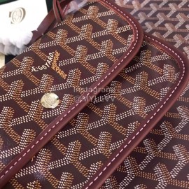 Goyard New Medium Cowhide Anjou Tote Bag For Women Wine Red