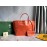 Goyard Large Anjou Leather Shopping Bag Tote Bag For Women 020661 Orange
