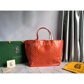 Goyard Large Anjou Leather Shopping Bag Tote Bag For Women 020661 Orange