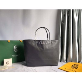 Goyard Large Anjou Leather Shopping Bag Tote Bag For Women 020661 Gray