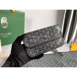 Goyard Large Anjou Leather Shopping Bag Tote Bag For Women 020661 Gray