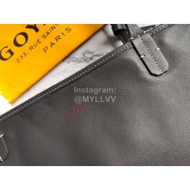 Goyard Large Anjou Leather Shopping Bag Tote Bag For Women 020661 Gray