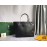 Goyard Large Anjou Leather Shopping Bag Tote Bag For Women 020661 Black