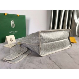 Goyard Large Anjou Leather Shopping Bag Tote Bag For Women 020661 White