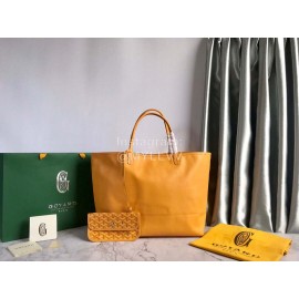 Goyard Large Anjou Leather Shopping Bag Tote Bag For Women 020661 Yellow