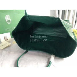 Goyard Large Anjou Leather Shopping Bag Tote Bag For Women 020661 Green