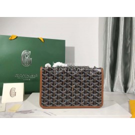 Goyard Alexandre Leather Metal Chain Flap Bag For ..