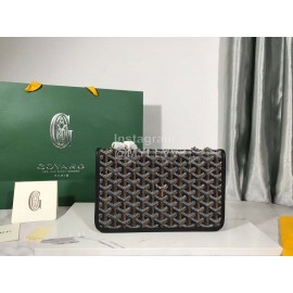 Goyard Alexandre Leather Metal Chain Flap Bag For ..