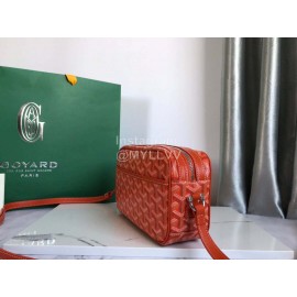 Goyard Leather Crossbody Camera Bag For Men And Women Orange