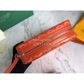 Goyard Leather Crossbody Camera Bag For Men And Women Orange