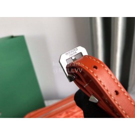 Goyard Leather Crossbody Camera Bag For Men And Women Orange