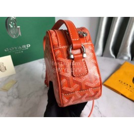 Goyard Leather Crossbody Camera Bag For Men And Women Orange