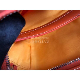 Goyard Leather Crossbody Camera Bag For Men And Women Orange