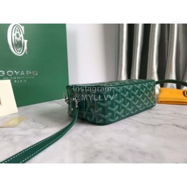 Goyard Leather Crossbody Camera Bag For Men And Women Green