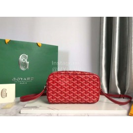 Goyard Leather Crossbody Camera Bag For Men And Women Red
