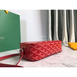 Goyard Leather Crossbody Camera Bag For Men And Women Red