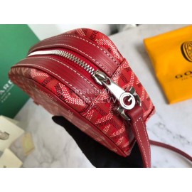 Goyard Leather Crossbody Camera Bag For Men And Women Red
