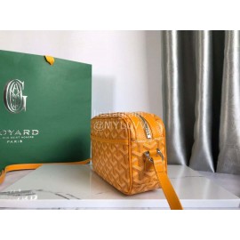 Goyard Leather Crossbody Camera Bag For Men And Women Yellow