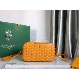 Goyard Leather Crossbody Camera Bag For Men And Women Yellow