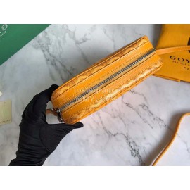 Goyard Leather Crossbody Camera Bag For Men And Women Yellow