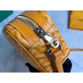 Goyard Leather Crossbody Camera Bag For Men And Women Yellow