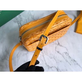 Goyard Leather Crossbody Camera Bag For Men And Women Yellow