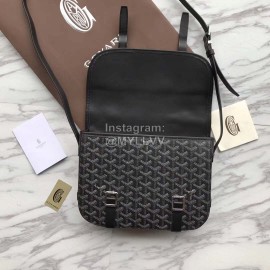 Goyard Printed Leather Crossbody Messenger Bag For Women Black