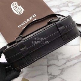 Goyard Printed Leather Crossbody Messenger Bag For Women Black