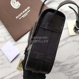 Goyard Printed Leather Crossbody Messenger Bag For Women Black
