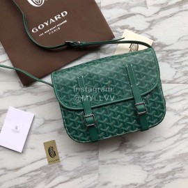 Goyard Printed Leather Crossbody Messenger Bag For Women Green
