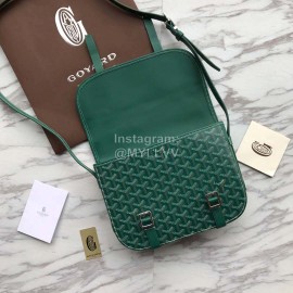 Goyard Printed Leather Crossbody Messenger Bag For Women Green