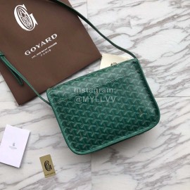 Goyard Printed Leather Crossbody Messenger Bag For Women Green