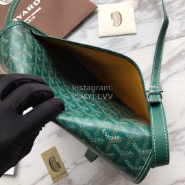 Goyard Printed Leather Crossbody Messenger Bag For Women Green