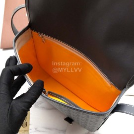 Goyard Printed Leather Crossbody Messenger Bag For Women Gray