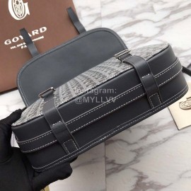 Goyard Printed Leather Crossbody Messenger Bag For Women Gray