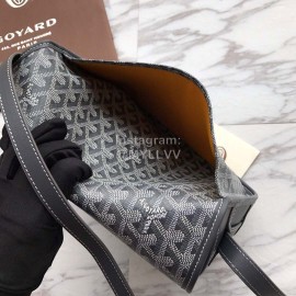 Goyard Printed Leather Crossbody Messenger Bag For Women Gray