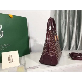 Goyard Vendme Leather Crossbody Bag Handbag For Women Wine Red