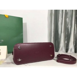 Goyard Vendme Leather Crossbody Bag Handbag For Women Wine Red