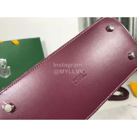 Goyard Vendme Leather Crossbody Bag Handbag For Women Wine Red