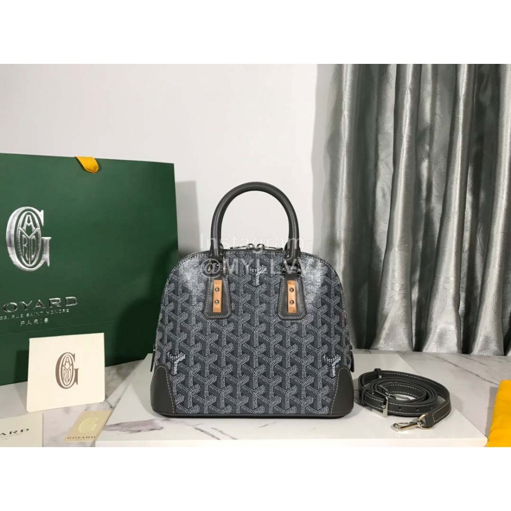 Goyard Vendme Leather Crossbody Bag Handbag For Women Gray