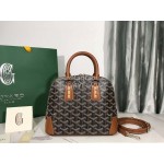 Goyard Vendme Leather Crossbody Bag Handbag For Women Brown