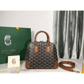 Goyard Vendme Leather Crossbody Bag Handbag For Women Brown