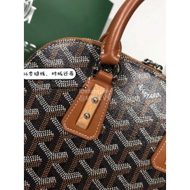 Goyard Vendme Leather Crossbody Bag Handbag For Women Brown