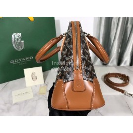 Goyard Vendme Leather Crossbody Bag Handbag For Women Brown