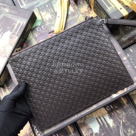 Gucci Pure Color Small Flower Clutch Black 544477