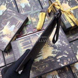 Gucci Pure Color Small Flower Clutch Black 544477