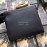 Gucci Tumbled Silk Screen Webbing Clutch Black 572770