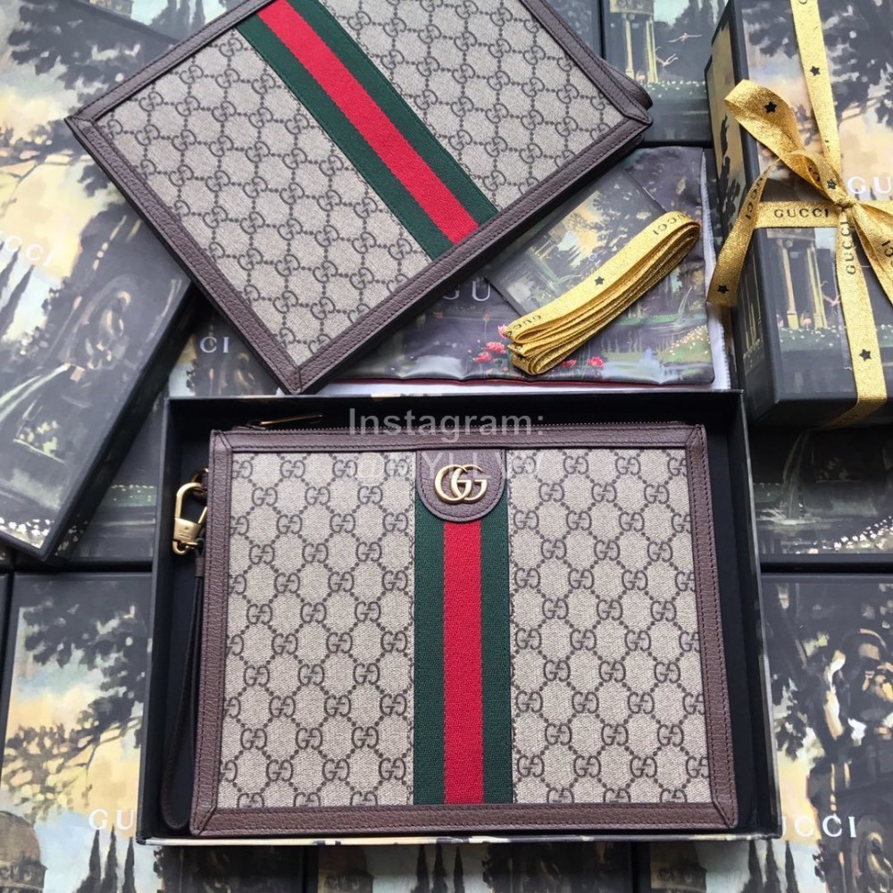 Gucci Ophidia Pouch Coffee Color 557697
