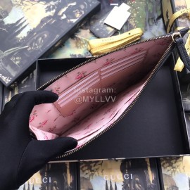 Gucci Metal Rivet Butterfly Clutch Black 524299