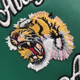 Gucci Bee Embroidery Handbag Green 431416